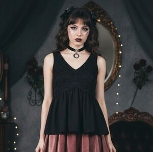 Forever 21 S Vintage Y2K Whimsigoth Fairy Grunge Coquette Girl Babydoll Halter